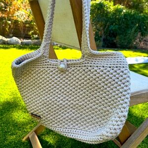 Handmade Stitched Pearly Handbag One of a Kind
